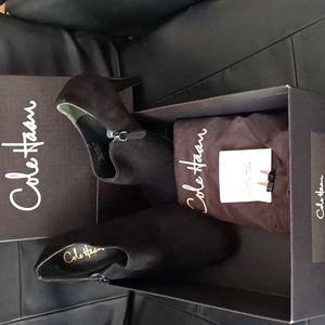 Cole Haan Black Suede Booties